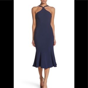 Dress the Population Tessa Crepe Mermaid Halter Dress